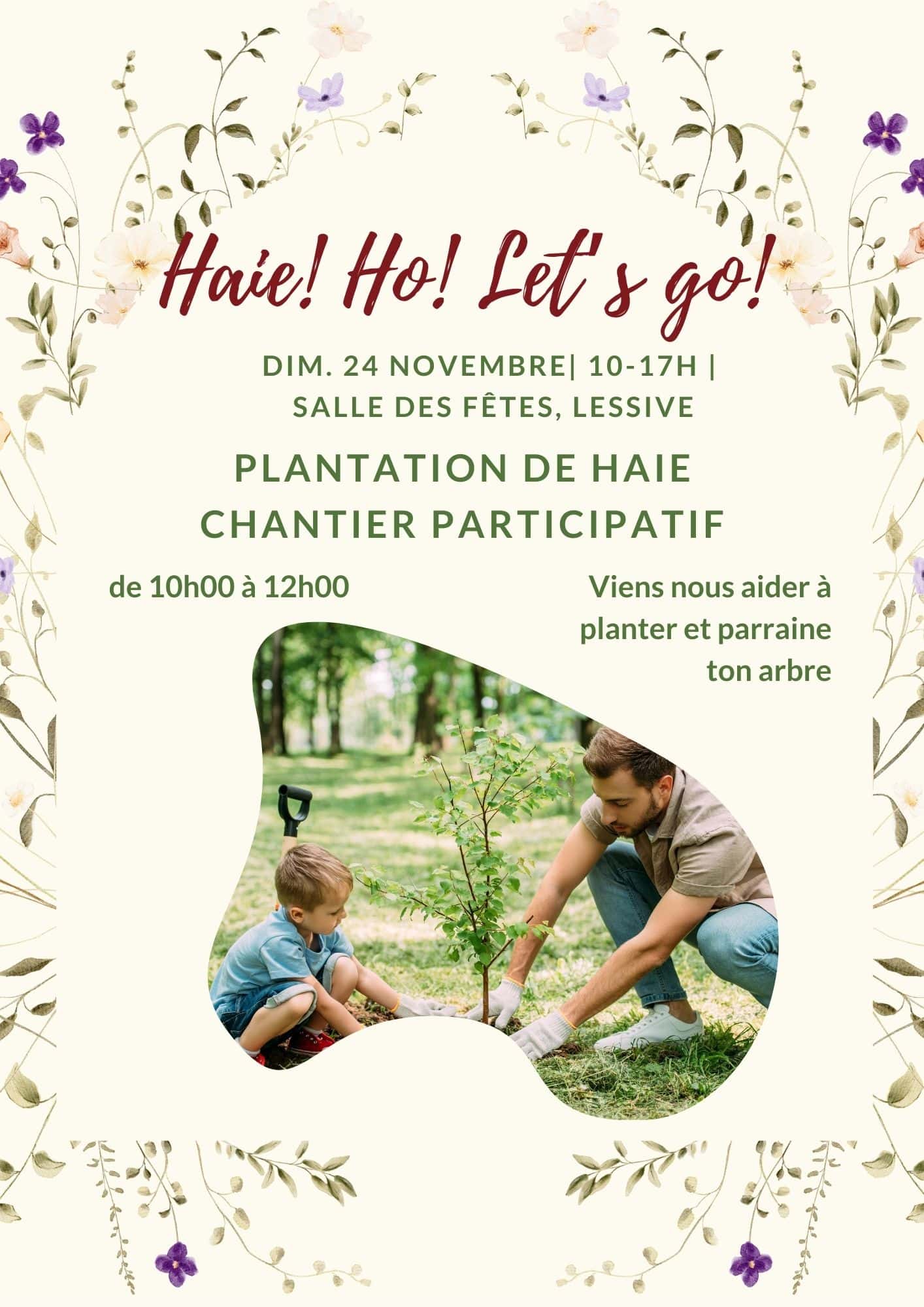 fête nature biodiversité haies Belgique gratuit plantation semaine de l'arbre évènement