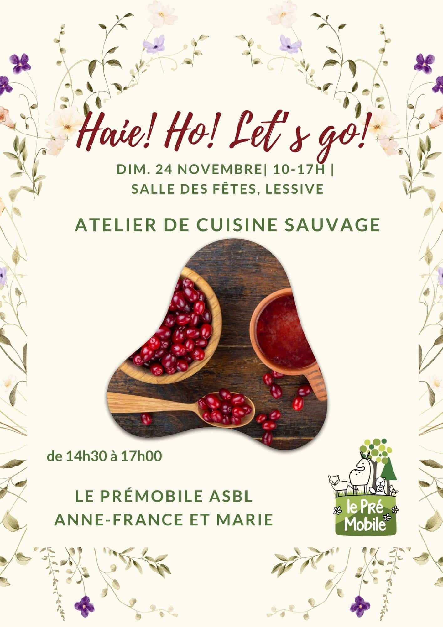 nature biodiversité évènement atelier cuisine sauvage